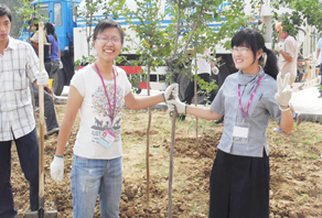 煙臺(tái)店“綠色家園你我共建” 植樹活動(dòng)